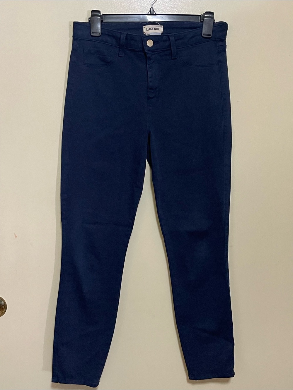 L'AGENCE Navy Slim High-Rise Skinny Jeans